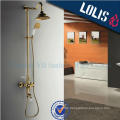 Modern house Luxury gold brass single handle tub mixer shower faucet set